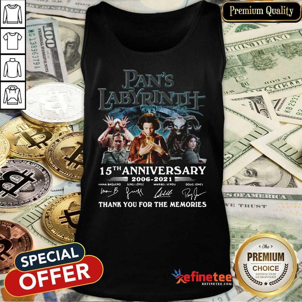 Great Labyrinth 15th Anniversary Thank You For The Memories Signatures Tank Top Great Labyrinth 15th Anniversary Thank You For The Memories Signatures Tank Top