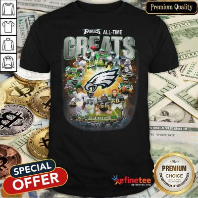 Hot Philadelphia Eagles All Time Greats Signatures Shirt - Design By Refinetee.com