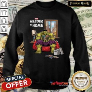 Lovely Marvel Heroes At Home Hulk Sweatshirt - Design By Refinetee.com