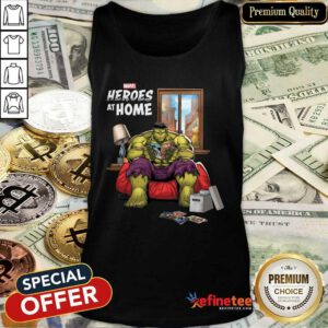 Lovely Marvel Heroes At Home Hulk Tank Top - Design By Refinetee.com