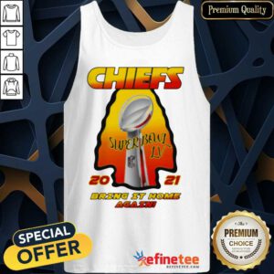 Official Kansas City Chiefs 2021 AFC Champions Super Bowl LV Bring It Home Again Tank Top