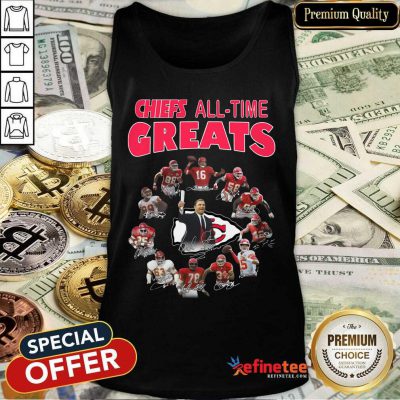 Official Kansas City Chiefs All-time Greats Signatures Tank Top - Design By Refinetee.com