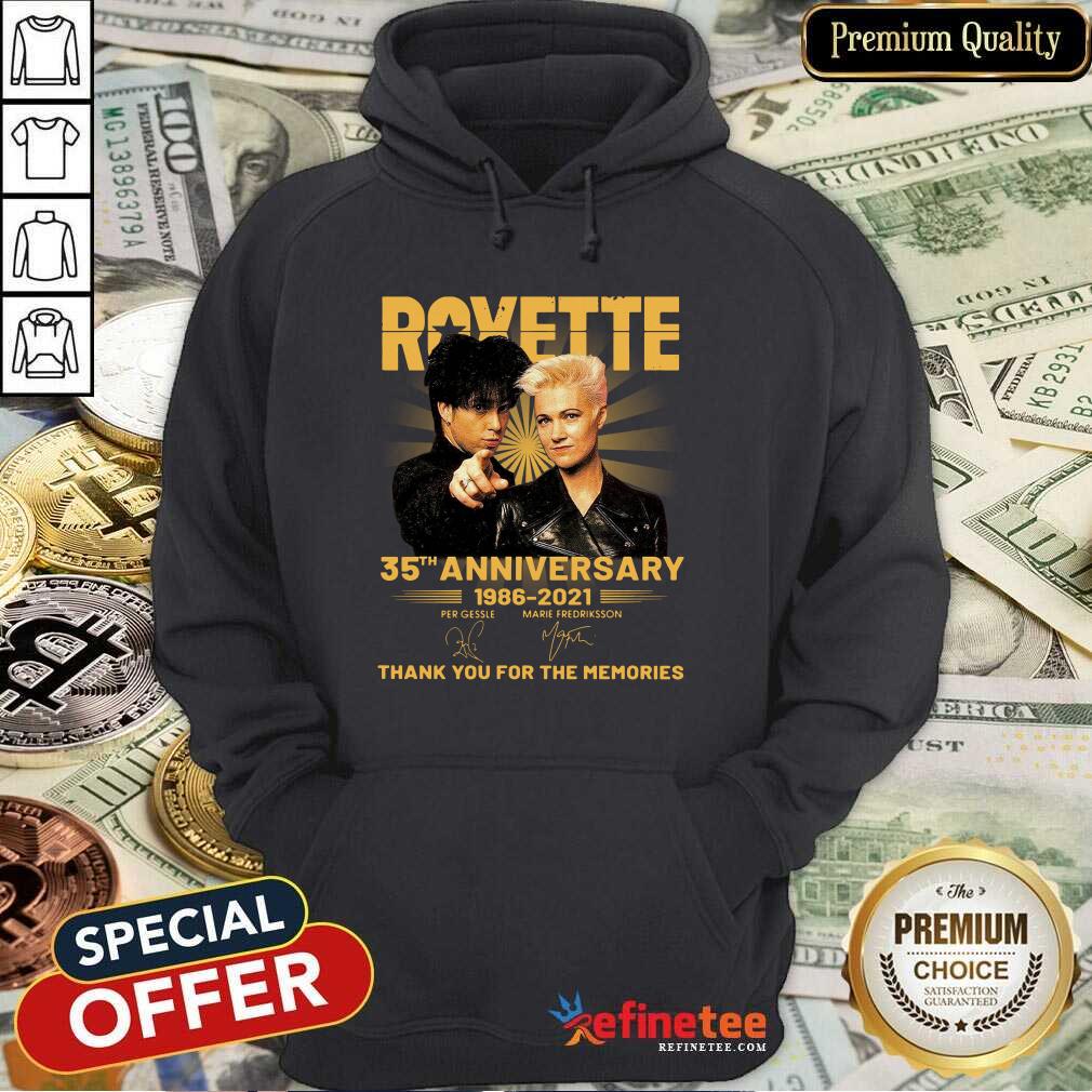 Perfect Roxette 35th Anniversary Thank You For The Memories Signatures Hoodie Perfect Roxette 35th Anniversary Thank You For The Memories Signatures Hoodie
