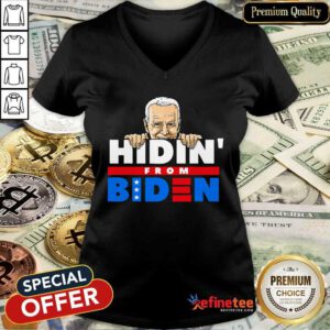 Premium Hidin From Biden Anti Joe Biden 2021 Political V-neck