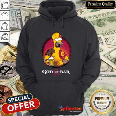Premium Homero Simpson God Of Bar Hoodie