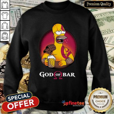 Premium Homero Simpson God Of Bar Sweatshirt