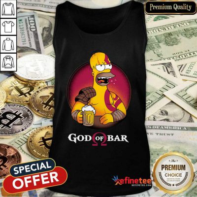 Premium Homero Simpson God Of Bar Tank Top