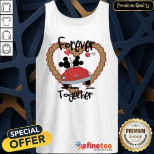 Premium Mickey Mouse And Minnie Mouse Forever Together Valentine Day Tank Top - Design By Refinetee.com