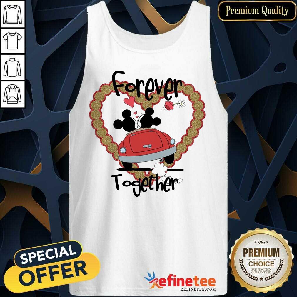 Premium Mickey Mouse And Minnie Mouse Forever Together Valentine Day Tank Top - Design By Refinetee.com Mickey Mouse And Minnie Mouse Forever Together Valentine Day Tank Top - Design By Refinetee.com