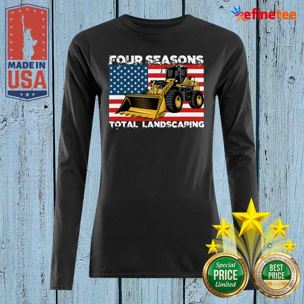 Pretty Four Season Total Landscaping American Flag Long-sleeved Pretty Four Season Total Landscaping American Flag Long-sleeved