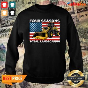Pretty Four Season Total Landscaping American Flag Sweater