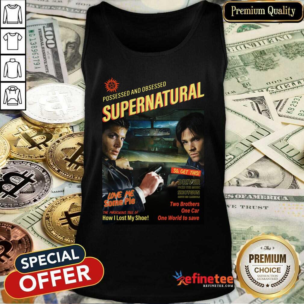 Pretty Possessed And Obsessed Supernatural Driver Picks The Music Shotgun Tank Top Pretty Possessed And Obsessed Supernatural Driver Picks The Music Shotgun Tank Top