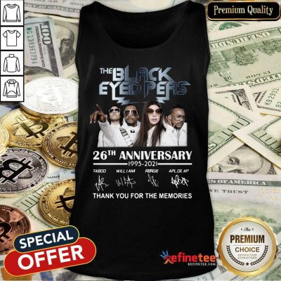 Pretty The Black Eyed Peas 26th Anniversary Thank You For The Memories Signatures Tank Top