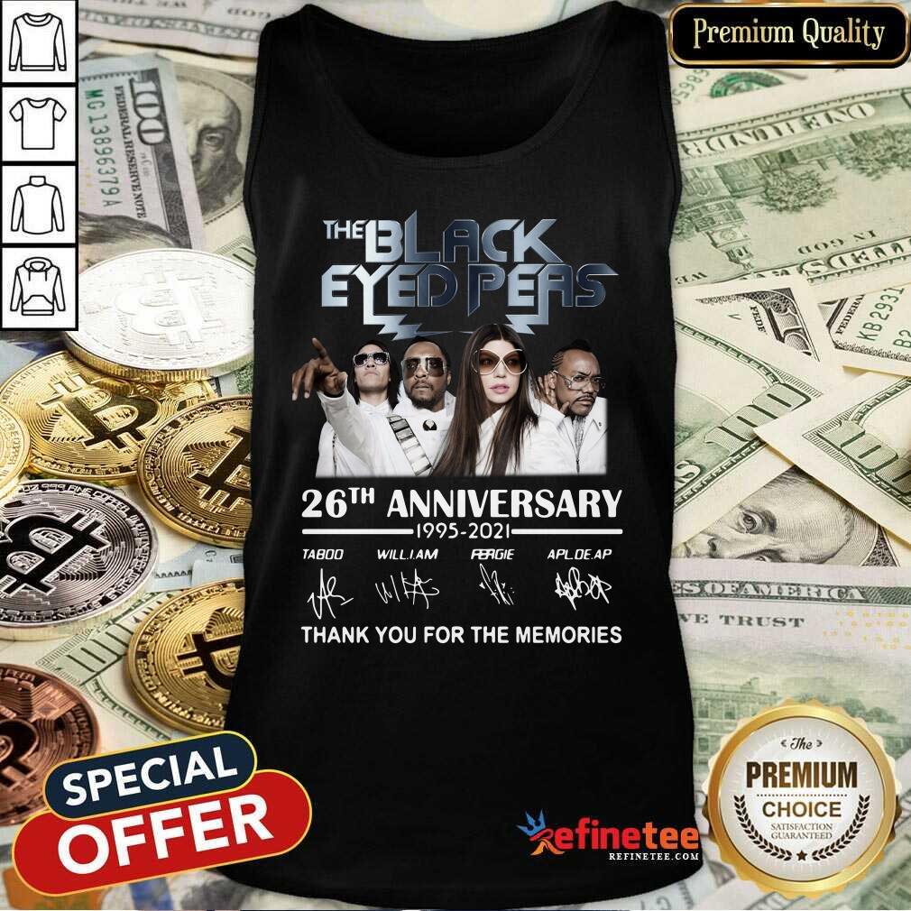 Pretty The Black Eyed Peas 26th Anniversary Thank You For The Memories Signatures Tank Top Pretty The Black Eyed Peas 26th Anniversary Thank You For The Memories Signatures Tank Top