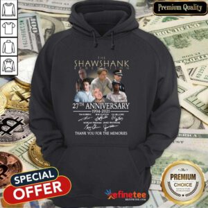 Pro The Shawshank Redemption 27th Anniversary Thank You For The Memories Signatures Hoodie