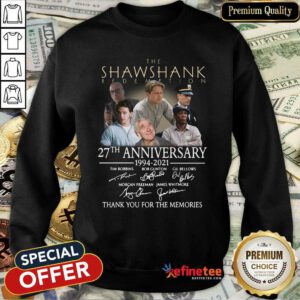 Pro The Shawshank Redemption 27th Anniversary Thank You For The Memories Signatures Sweatshirt