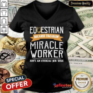 So Beautiful Equestrian Worker V-neck - Design By Refinetee.com