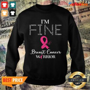 Super Nice I’m Fine Breast Cancer Warrior Sweater