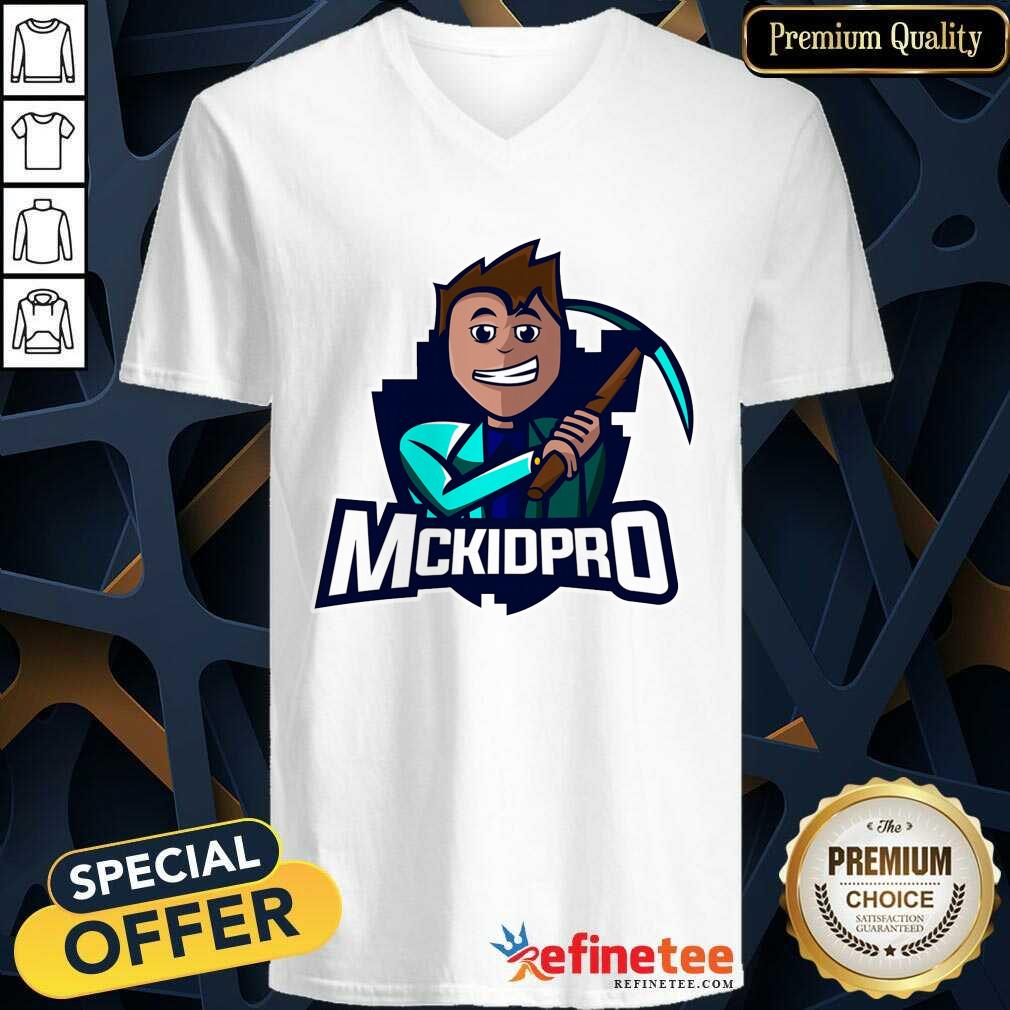 Super Nice Logo Mckidpro V-neck Super Nice Logo Mckidpro V-neck