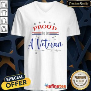 Super Nice Proud To Be A Veteran V-neck