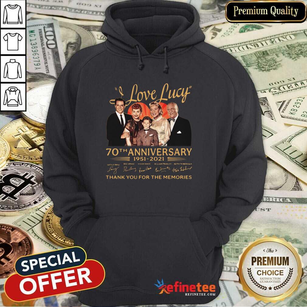 Top I Love Lucky 70th Anniversary Thank You For The Memories Signatures Hoodie Top I Love Lucky 70th Anniversary Thank You For The Memories Signatures Hoodie