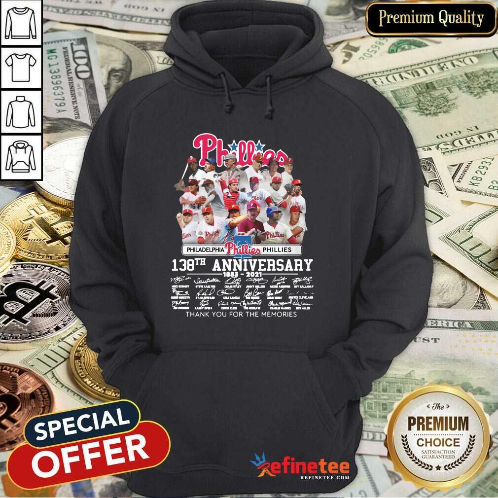 Top Philadelphia Phillies 138th Anniversary Thank You For The Memories Signatures Hoodie - Design By Refinetee.com Philadelphia Phillies 138th Anniversary Thank You For The Memories Signatures Hoodie - Design By Refinetee.com