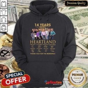 Wonderful 14 Years 2007 2021 Heartland Thank You For The Memories Signatures Hoodie - Design By Refinetee.com