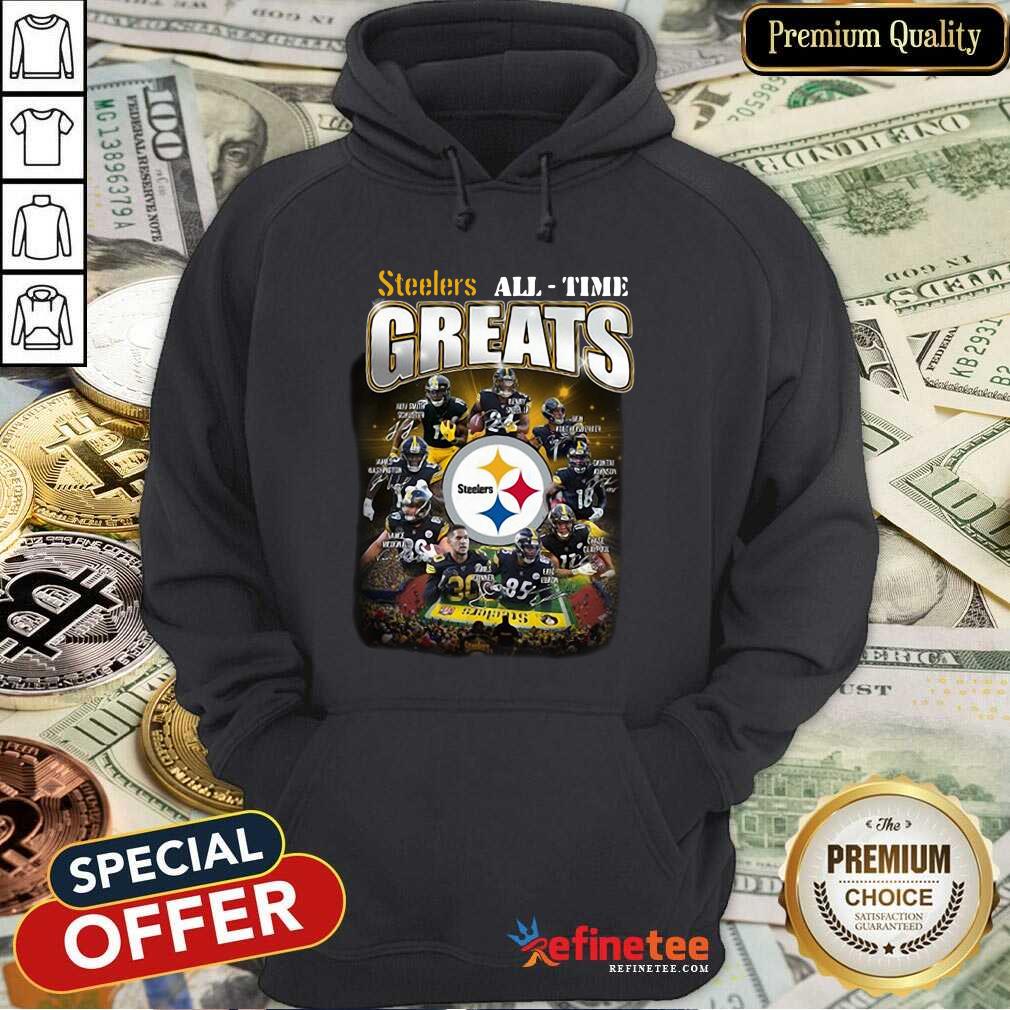 Wonderful Pittsburgh Steelers All Time Greats Signatures Hoodie - Design By Refinetee.com Pittsburgh Steelers All Time Greats Signatures Hoodie - Design By Refinetee.com