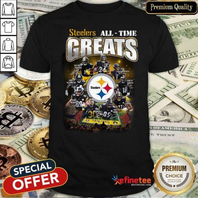 Wonderful Pittsburgh Steelers All Time Greats Signatures Shirt - Design By Refinetee.com