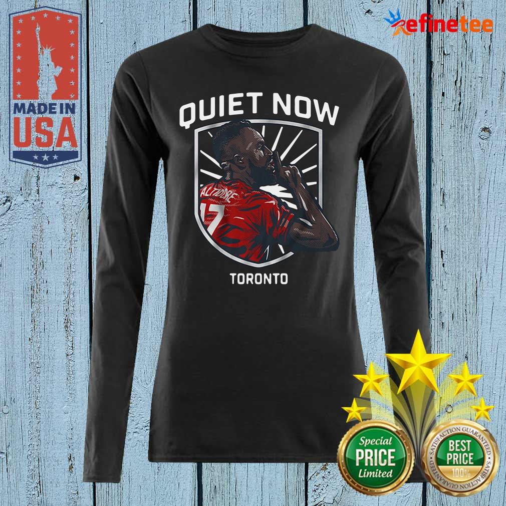 Beautiful Jozy Altidore Quiet Now Toronto 2021 Long-sleeved Jozy Altidore Quiet Now Toronto 2021 Long-sleeved