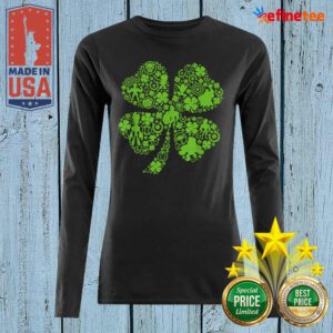 Beautiful Marvel Super Heroes Green Shamrock St. Patrick’s Day Long-sleveed