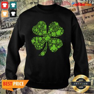 Beautiful Marvel Super Heroes Green Shamrock St. Patrick’s Day Sweater