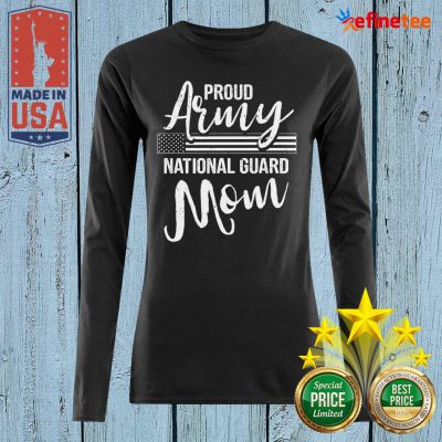 Cute Military Mom Army Gifts Proud Army National Guard Mom Long-sleeved