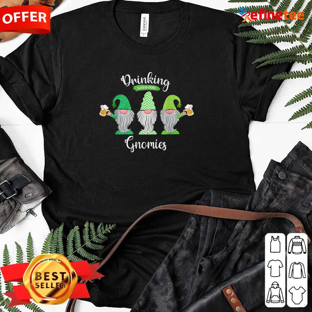 Drinking With My Gnomies Patrick's Day Ladies-tee Drinking With My Gnomies Patrick's Day Ladies-tee