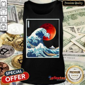 Excellent Godzilla Japanese Flag Hokusai Wonderful 89 Tank Top