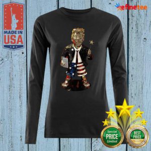 Fantastic Golden Trump Statue Long-sleveed