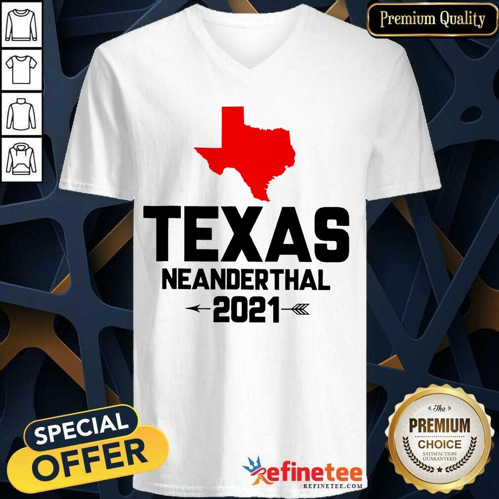 Fantastic Texas Neanderthal Overjoyed 2021 V-neck Fantastic Texas Neanderthal Overjoyed 2021 V-neck