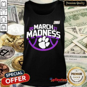 Funny Clemson Tigers 2021 NCAA Mens March Madness Tank Top