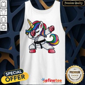 Funny Jiu Jitsu Dabbing Unicorn 2021 Tank Top