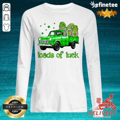 Gnomes Truck Loads Of Luck St Patrick's Day Long-sleveed