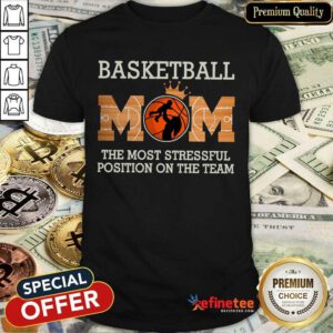 Good Basketball Mom The Most Stressful Position Shirt