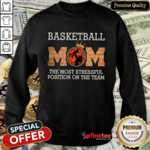 Good Basketball Mom The Most Stressful Position Sweatshirt