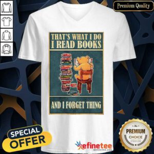 Good Bear Read Books And I Forget Thing V-neck