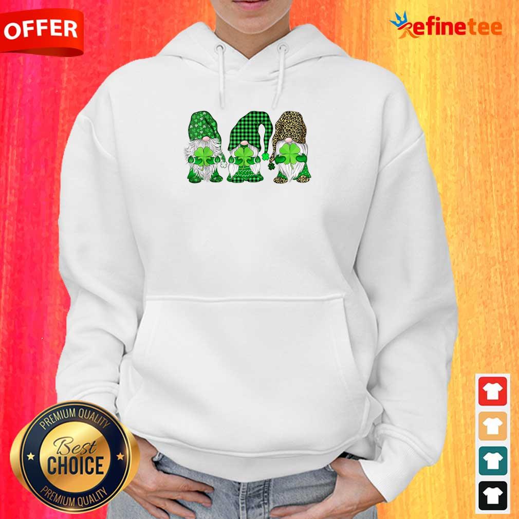 Happy St Patrick's Day Three Gnomes Hoodie Happy St Patrick's Day Three Gnomes Hoodie