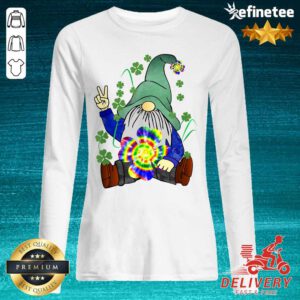 Hippie Gnome Happy St Patrick’s Day Long-sleveed