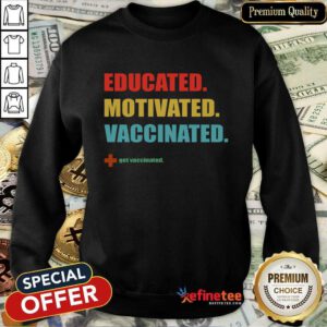 Hot Educated Motivated Vaccinated Sweatshirt