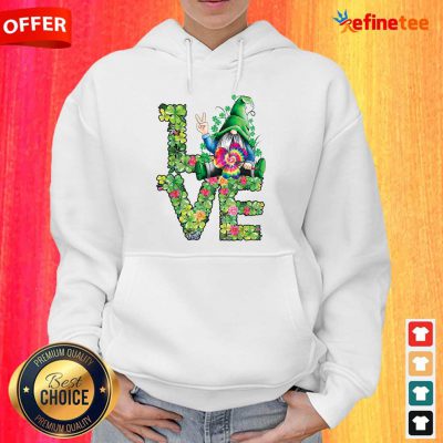 Love Hippie Gnome Happy St Patrick’s Day Hoodie