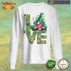 Love Hippie Gnome Happy St Patrick’s Day Sweater