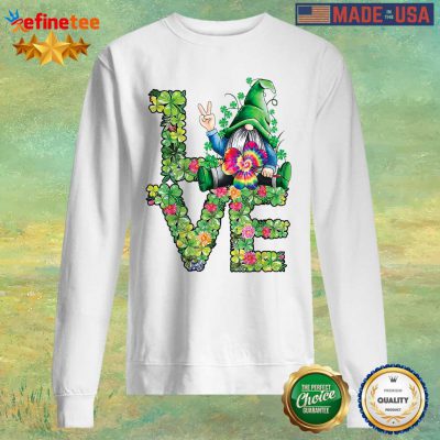 Love Hippie Gnome Happy St Patrick’s Day Sweater
