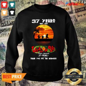 Nice 37 Years 1984-2021 Dragon Ball Akira Toriyama Signature Sweater